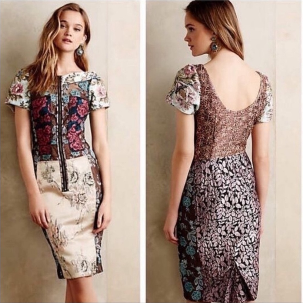 Bryon Lars Beguile Brocade embroidered dress